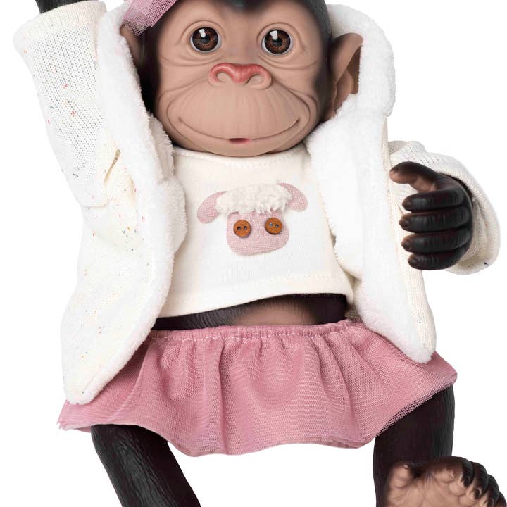 MUÑECAS ROSATOYS, S.L. - Wholesale Doll - Kids - Reborn Jumpsuit With Cardigan and Tulle Skirt