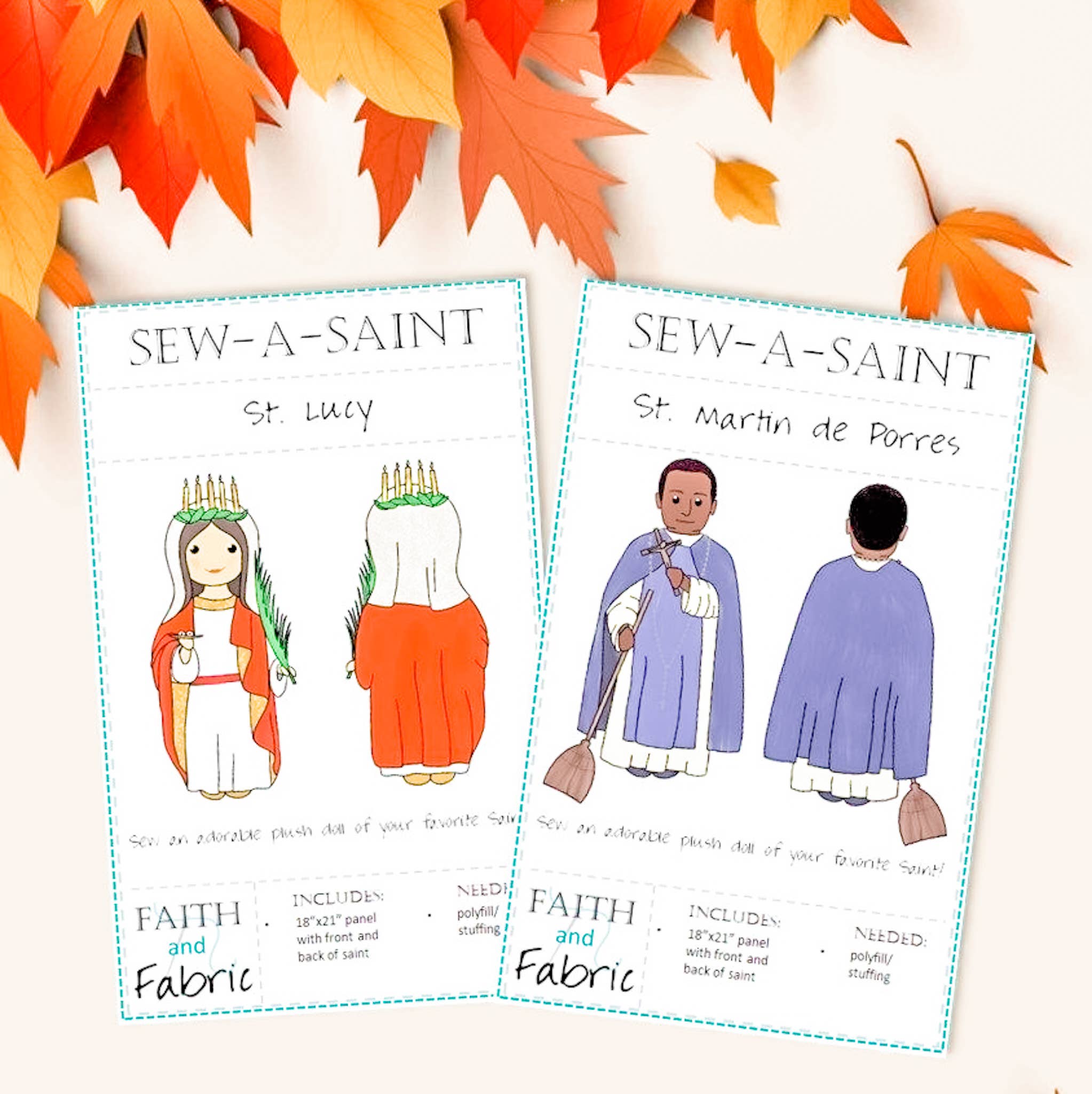 Faith and Fabric - Wholesale Craft Sewing Kit - Sew-a-Saint Female Christian Sewing Quilt Project for Kids6