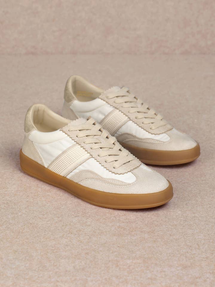 CCOCCI - Wholesale Lifestyle Sneakers - Women's - DIXIE SNEAKER SIDE STRAP LACE-UP COURT4