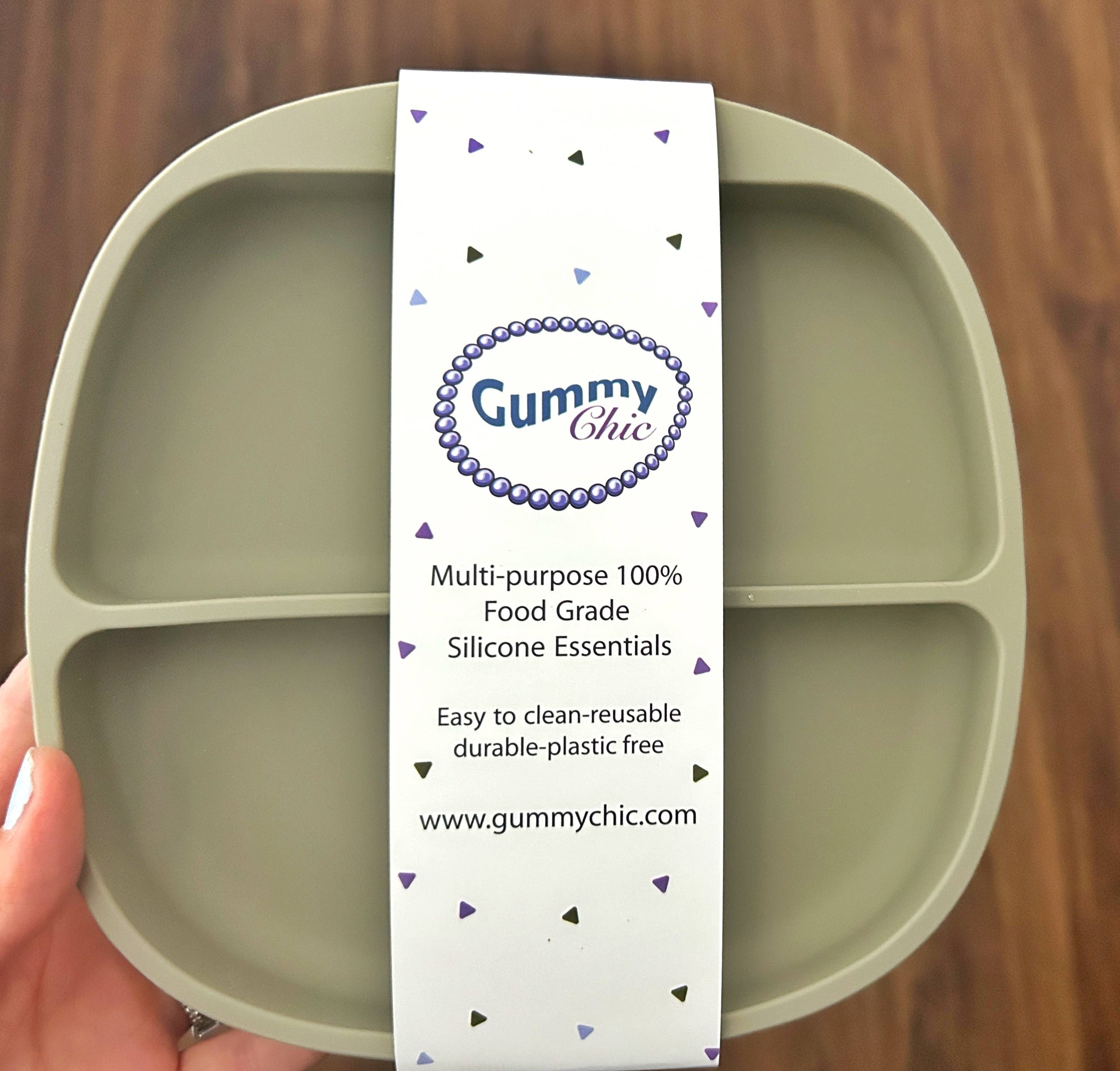 Gummy Chic - Wholesale Dinner Plate - Kids & Baby - Suction Silicone Divided Plate1