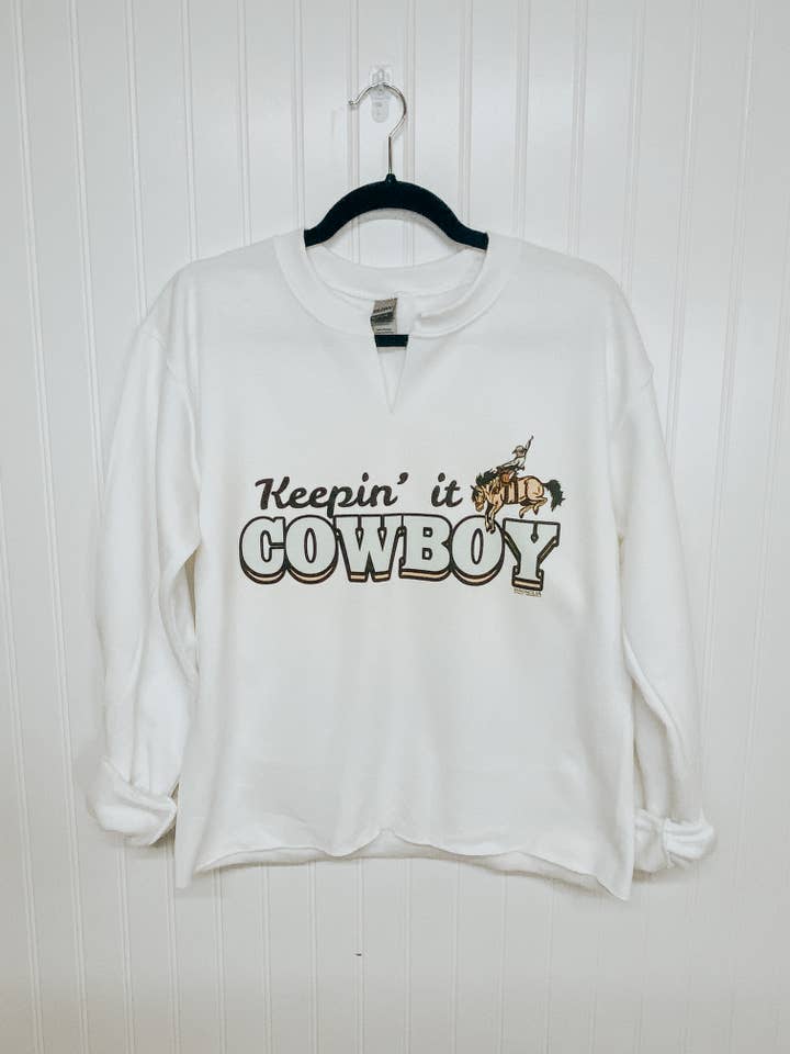 Magnolia Ranch Originals - Wholesale Graphic Sweatshirt - Women's - Keepin’ It Cowboy Sweatshirt1