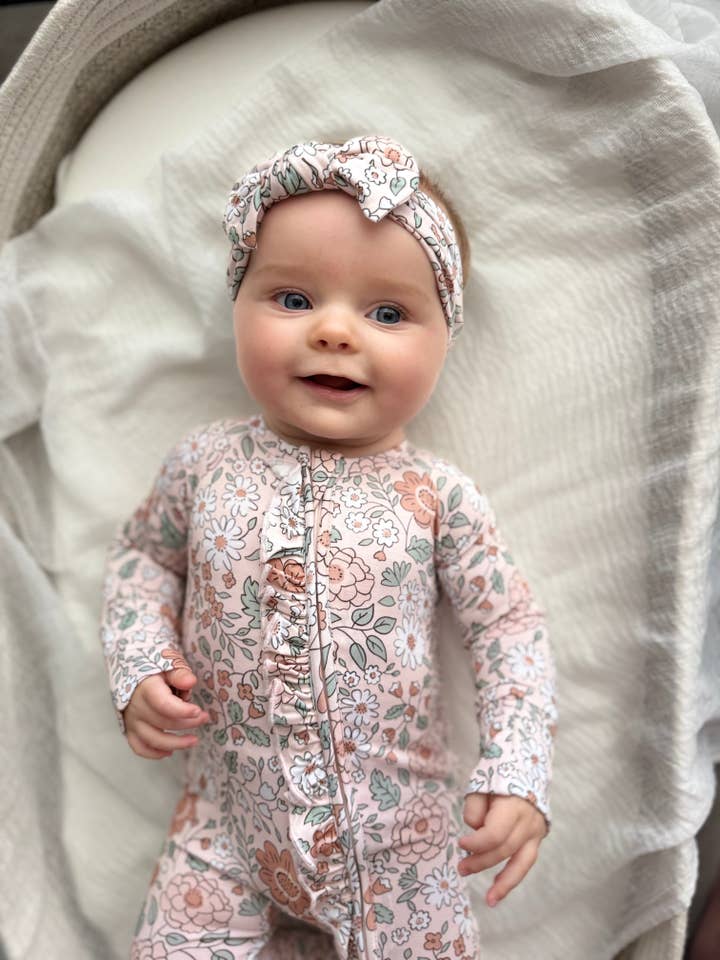 Dream Big Little Co. - Wholesale Jumpsuit - Baby - AUTUMN BLOSSOM DREAM RUFFLE ROMPER3