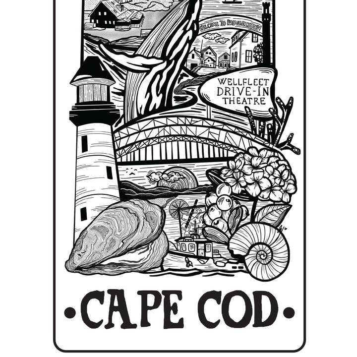 Cape Cod Tarot Card for wholesale by J.Alexis Designs