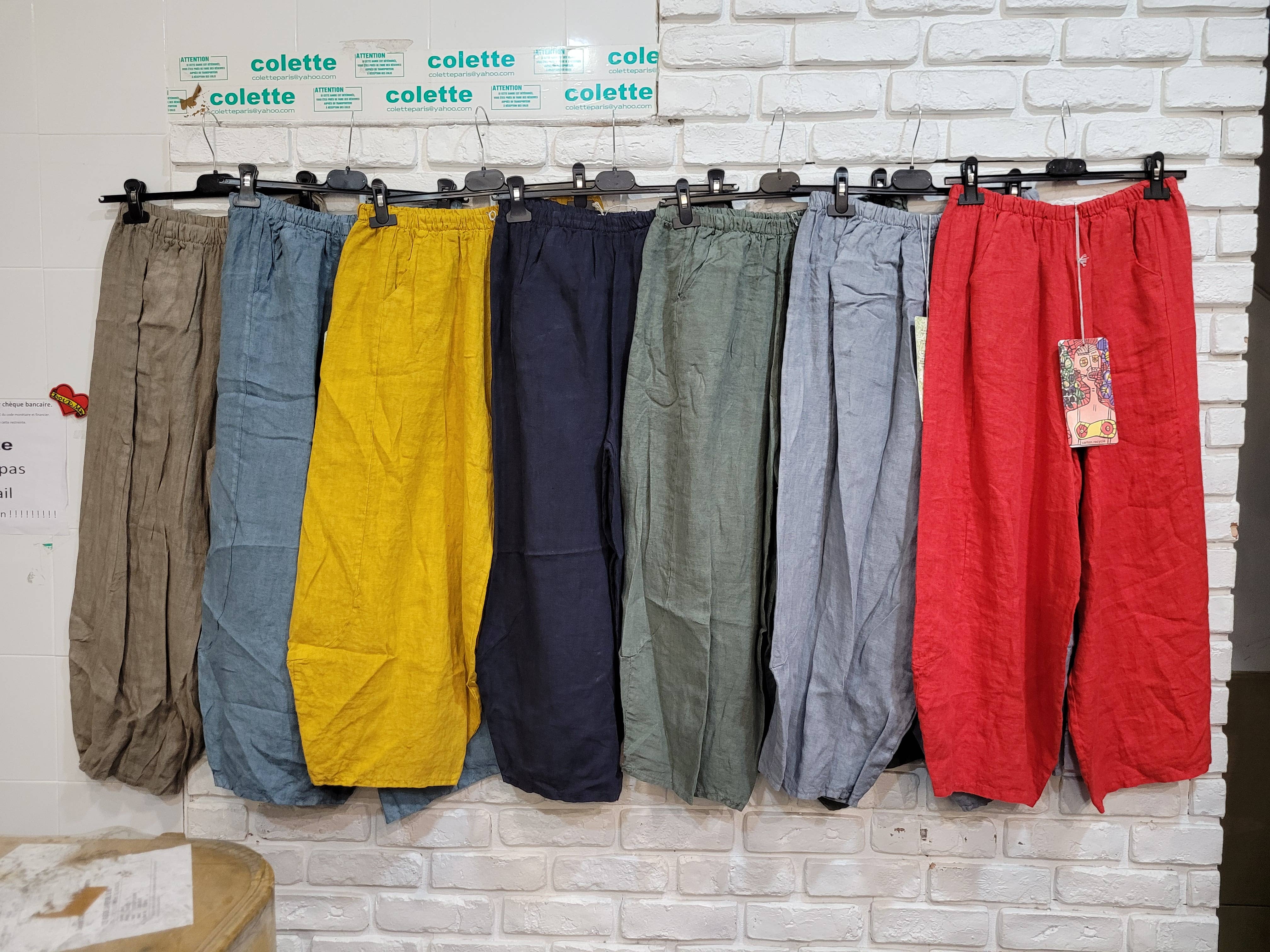 la maison des fibres naturelles – Engroshandel Bukser - Dame – Linnedbukser 669057 100 % linned20