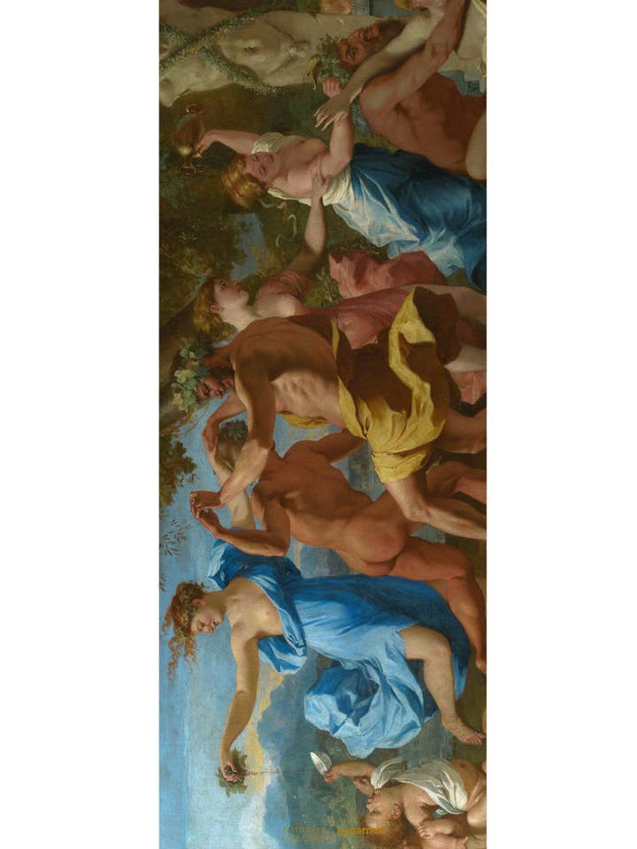 A Bacchanalian Revel before a Term by Nicolas Poussin - PU Travel Yoga Mat (1.5MM) for wholesale by Sugarmat