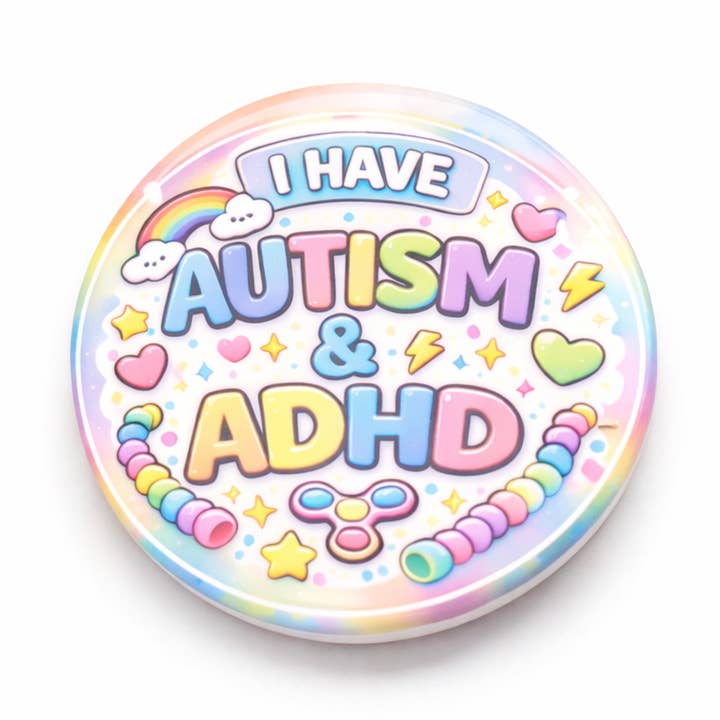 Autism & ADHD Awareness Badges & Keyring – Wholesale Top-Up for wholesale by Love Stickers UK