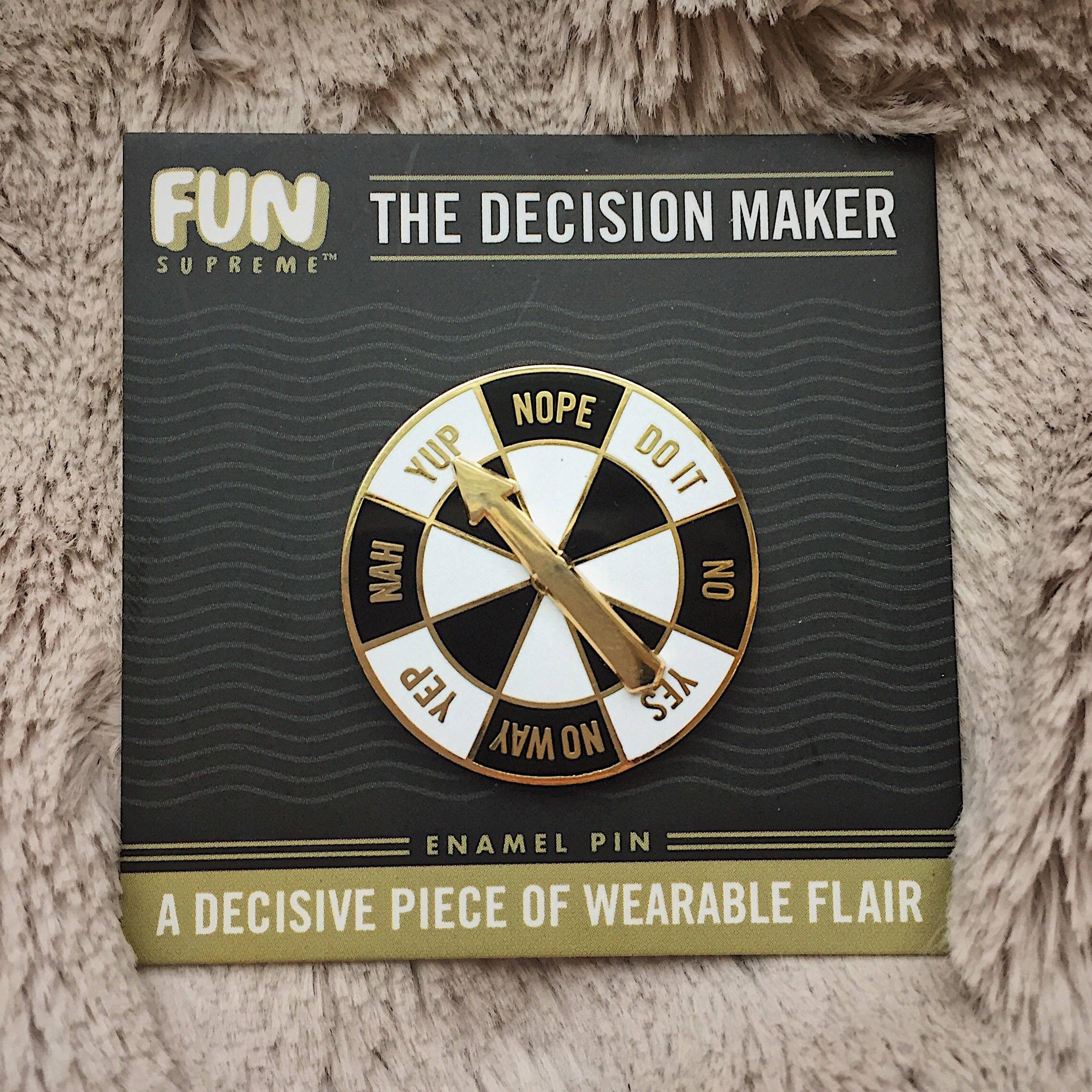 NateDuval.com - Wholesale Lapel Pin/Button - The Decision Maker