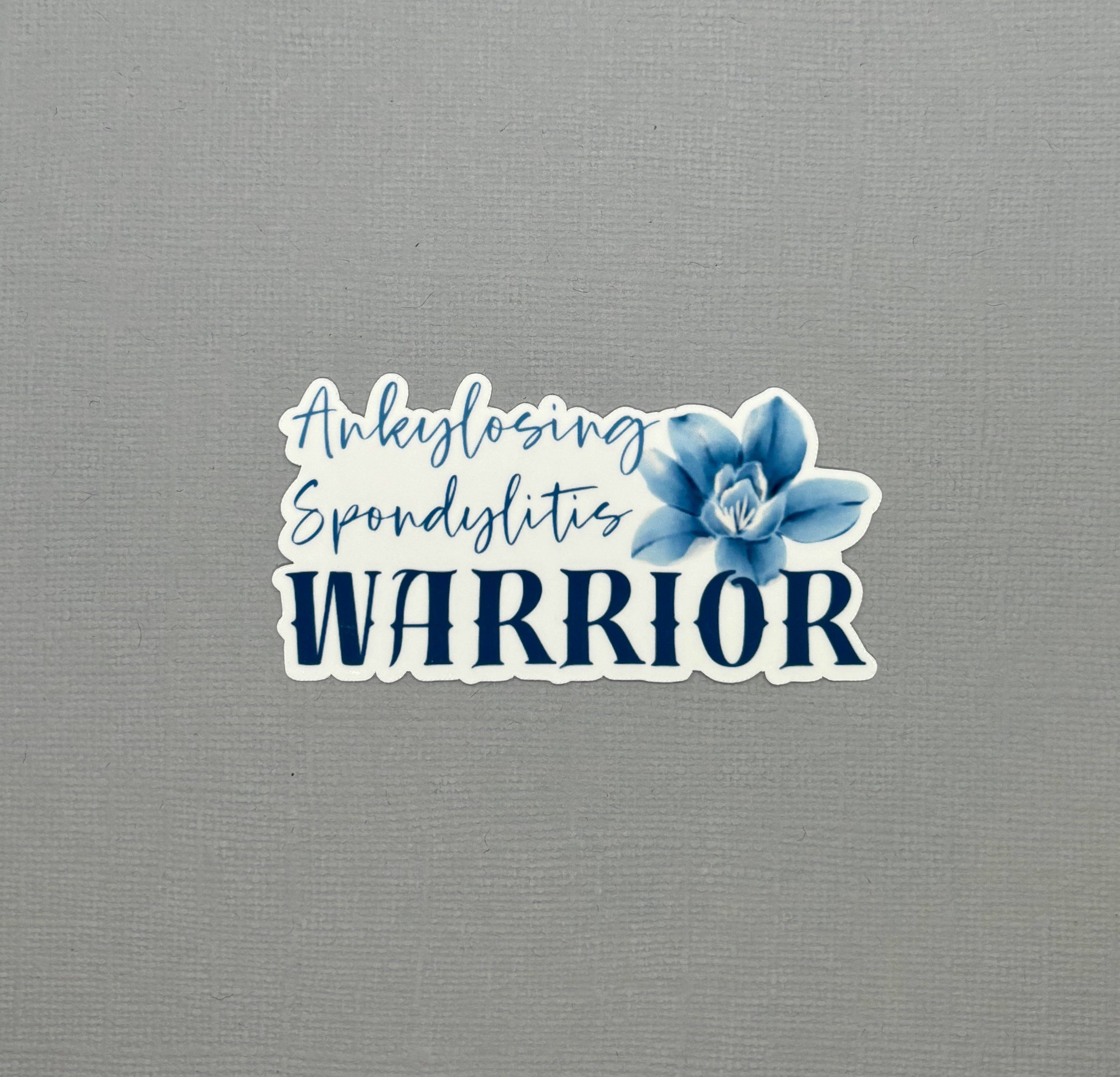 Made with Monday - Wholesale Sticker - Ankylosing Spondylitis Warrior Flower Sticker0