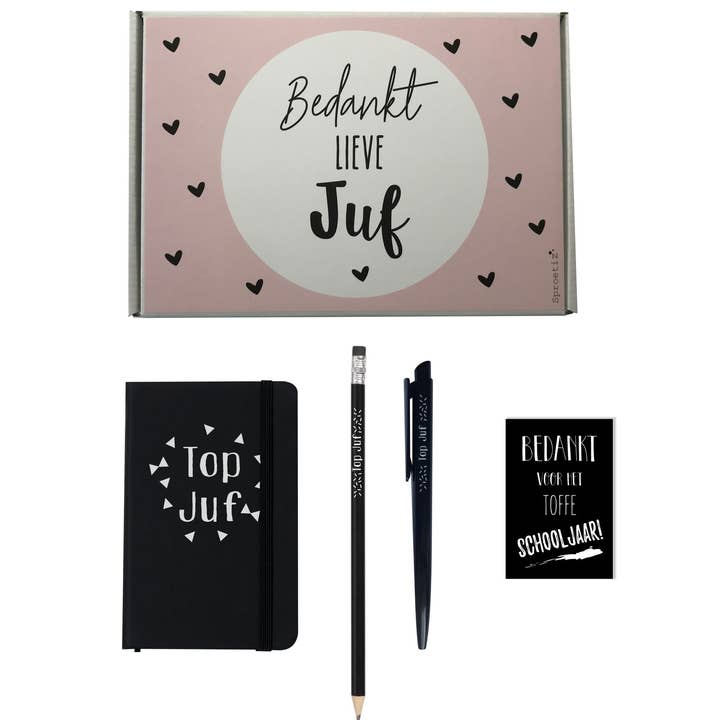 Presentpaket till lärare svart - Tack kära lärare för wholesale av Sproetiz