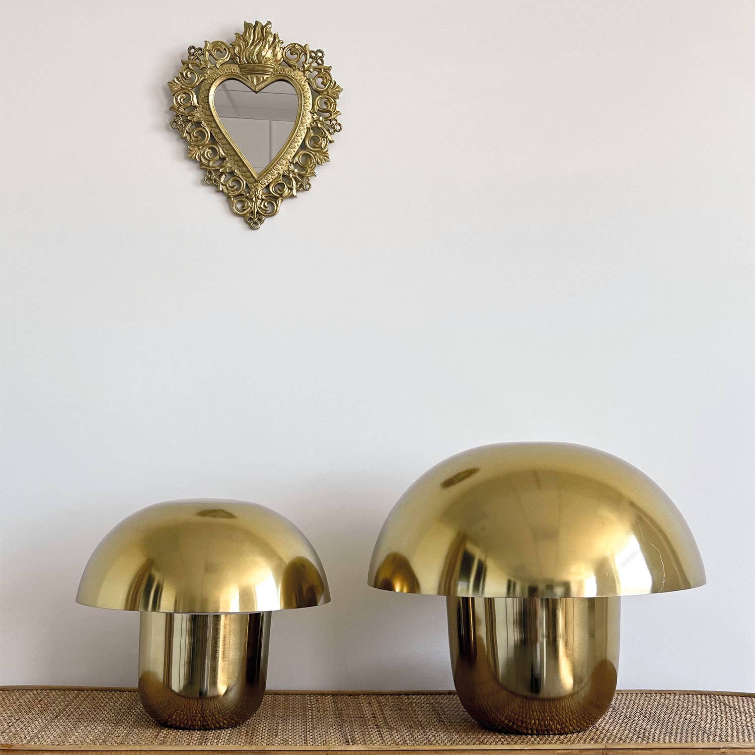 Opjet Paris – Großhandel Akzent-/Schreibtischleuchte – Pilzlampe PM goldfarben D30 H26cm2