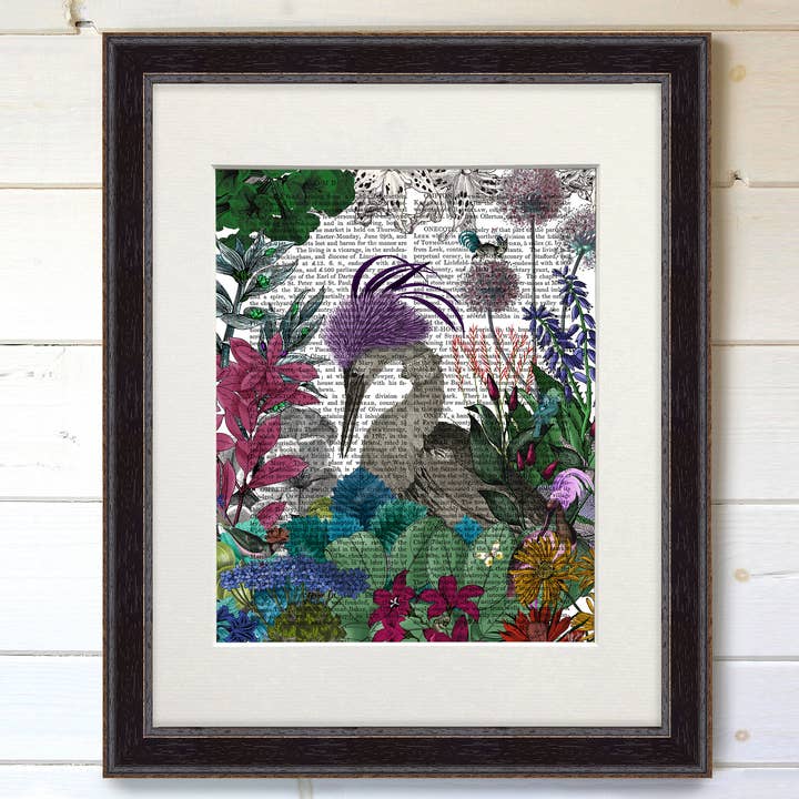 Glorious Plumes 6, stampa con libro di uccelli/Stampa artistica/Wall Art per la vendita all'ingrosso da parte di FabFunky Ltd