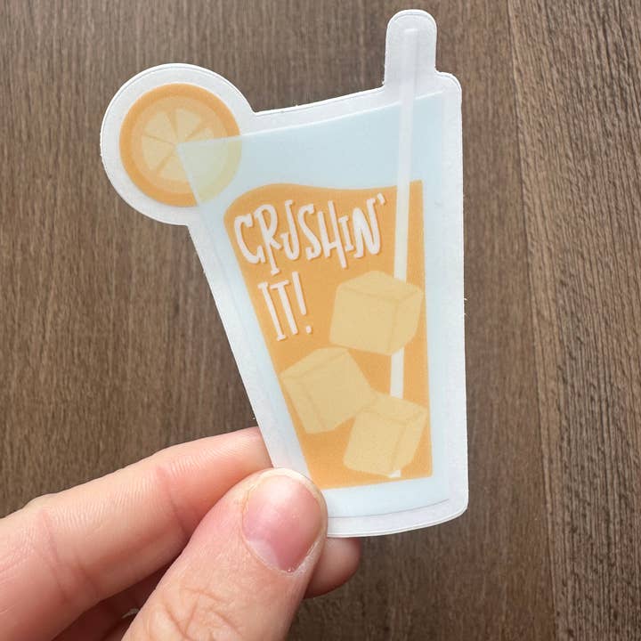 the letters mdn - Wholesale Sticker - Orange Crush Maryland Cocktail Transparent Vinyl Sticker1