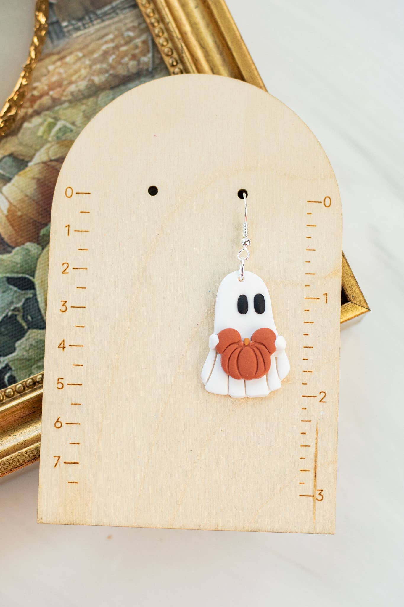 EJ Clay Co - Wholesale Dangle Earrings - Ghosts/Books - Bookish- Fall Earrings - Halloween1