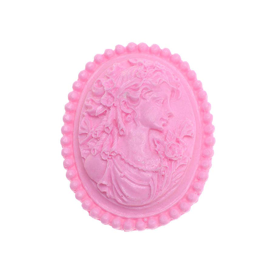 Flexarte USA - Wholesale Craft Supplies - Large Victorian Cameo Brooch Silicone Mold1