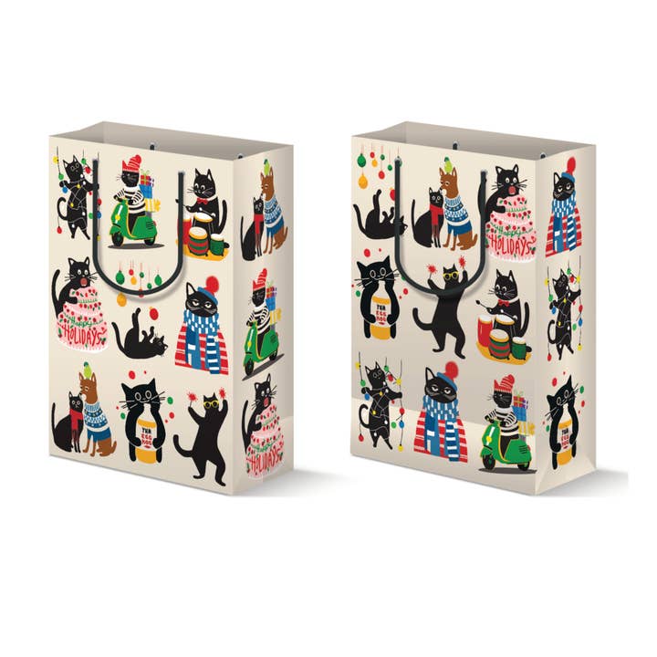 All Very Goods - Wholesale Gift Bag - Holiday Gift Bag - Christmas Cats2