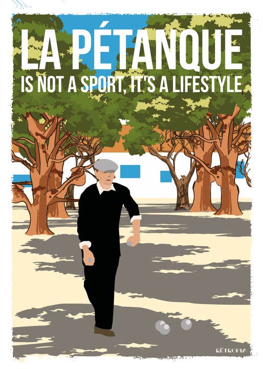 Retropia - Wholesale Poster - Petanque 30x40 cm