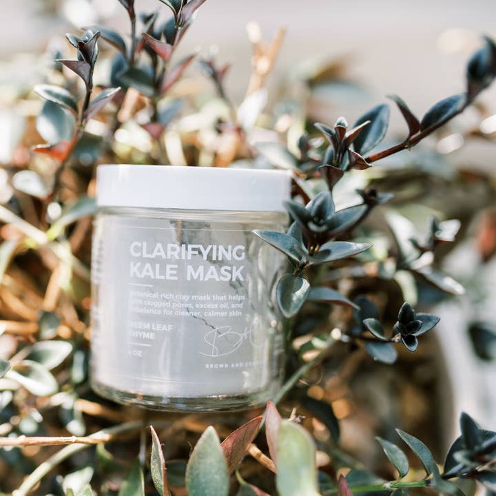 Brown and Coconut - Wholesale Skincare Face Mask - Clarifying Kale Mask