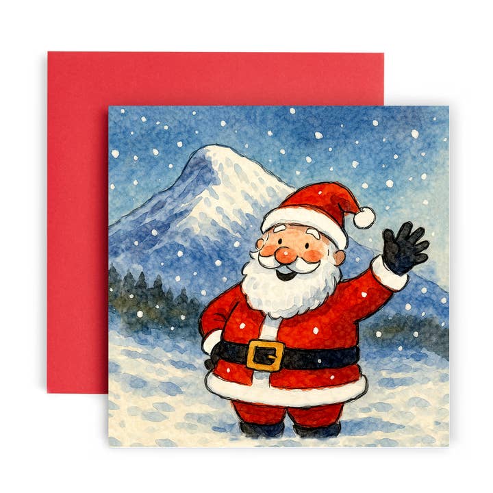 Santa at Ben Nevis Santa – Christmas Card for wholesale by Huxters