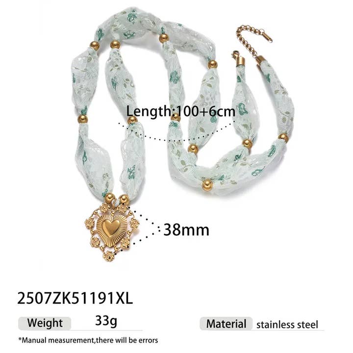 Sweet Cherry Sky - Wholesale Pendant/Charm Necklace - Bandana Necklace with Charm Pendants Jewelry