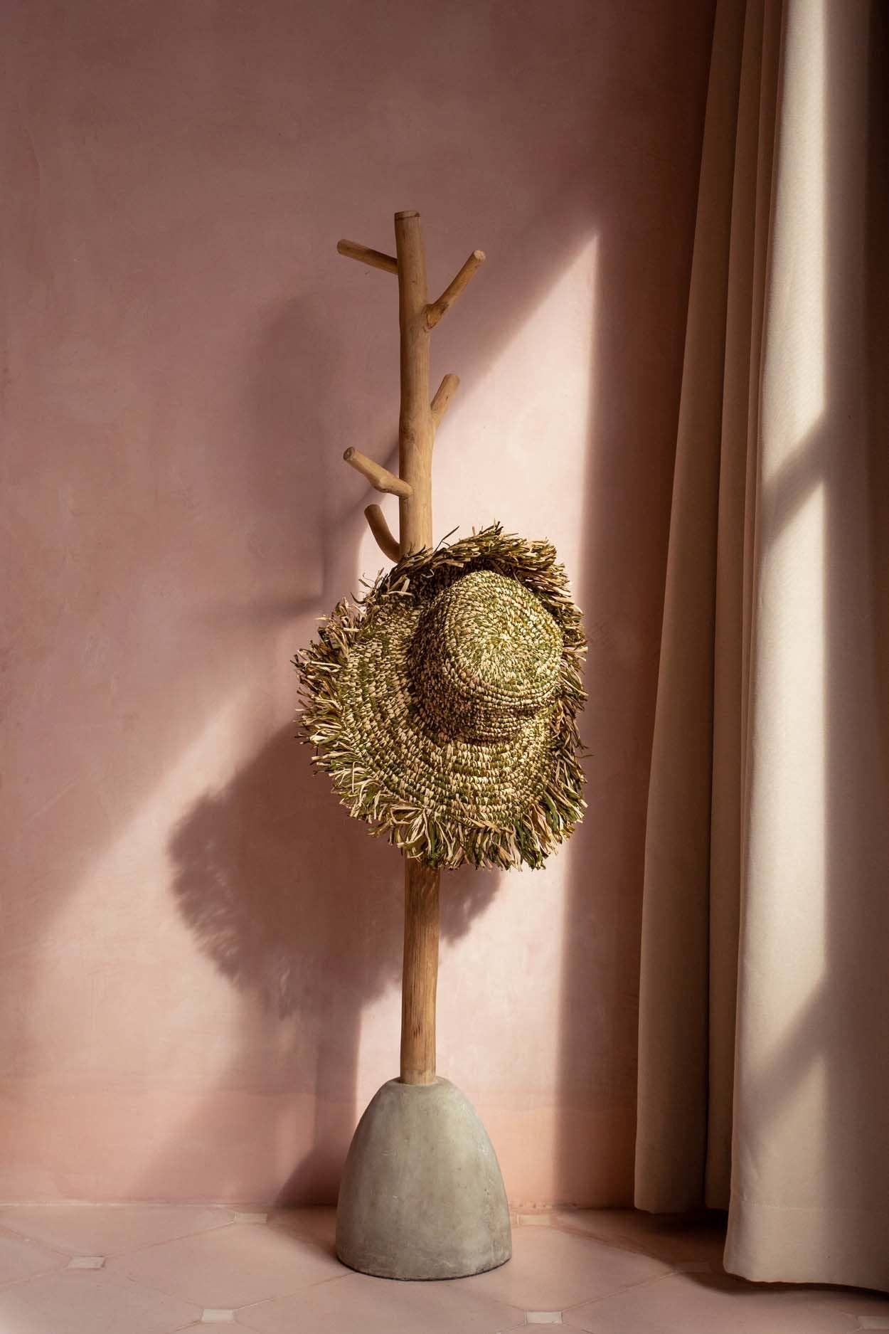 Bazar Bizar Living - Vente Porte-manteaux - Patère en béton naturel avec bois de teck4