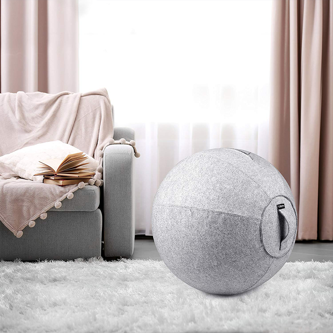 Bintiva – wholesale Fitness equipment – Luxurious Covered 65cm Stability Ball - For Ergonomic Seating, Therapy, and Exercise13