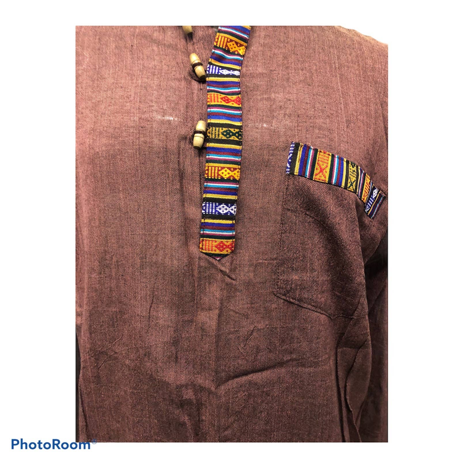 Funky Yak Ltd – wholesale T-shirt – Unisex – Traditional Bhutani Cotton Full Sleeve Unisex Kurta Top3