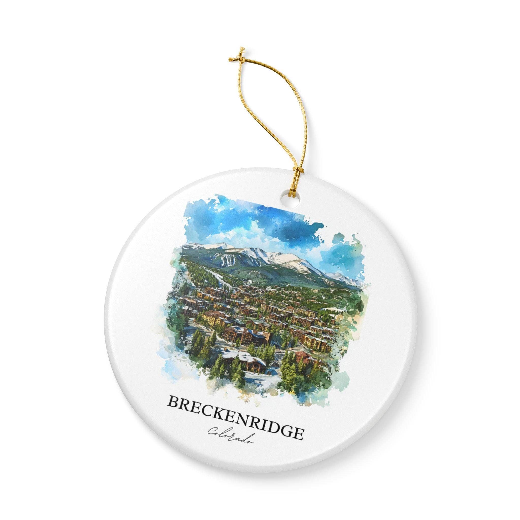 Premium Travel Art - Wholesale Ornament - Breckenridge Ornament: Unique Breckenridge CO Souvenir, Breckenridge Xmas Decor, and Authentic Breckenridge Ski Gift3