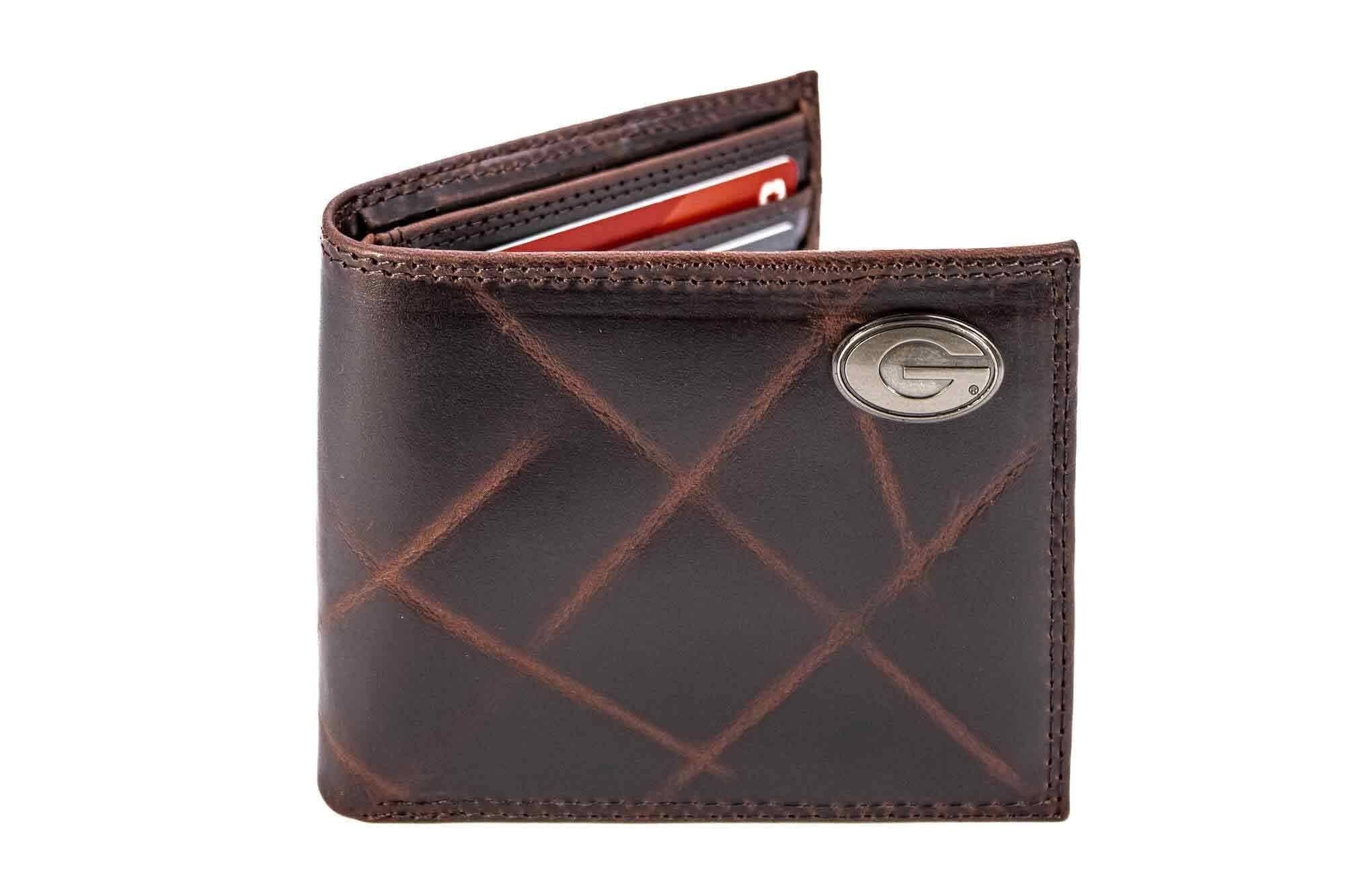 Zep-Pro - Wholesale Wallet - Men's - Georgia Bulldogs Men's Collegiate Bifold Leather Wallet.3