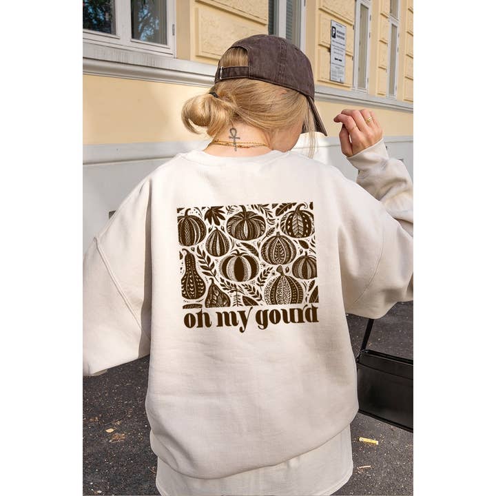 PUMPKINS ON MY GROUND VINTAGE GRAPHIC SWEATSHIRTS for wholesale by Illustrated Society