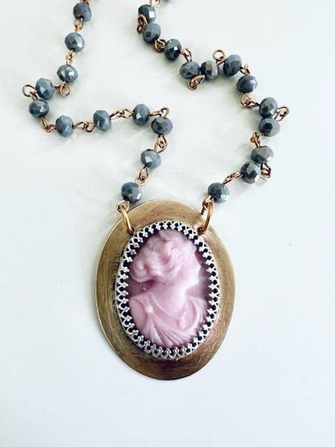 NY!!! Cameo halskæde for engroshandel hos Michelle DaRin Jewelry