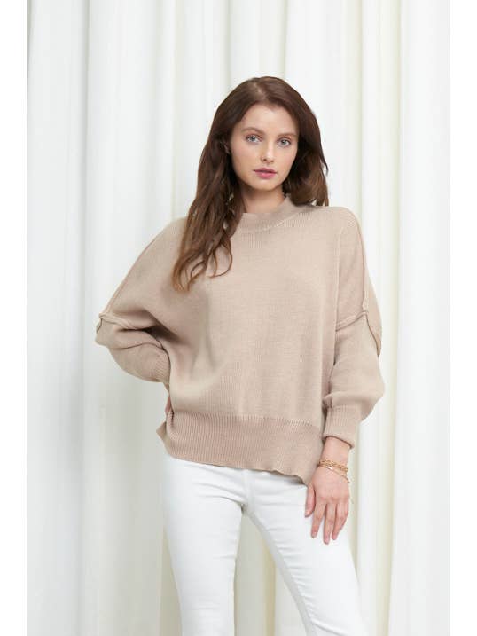 Newbury Kustom - Wholesale Tunic Sweater - Women's - 10319A -Slouchy silhouette pullover sweater16