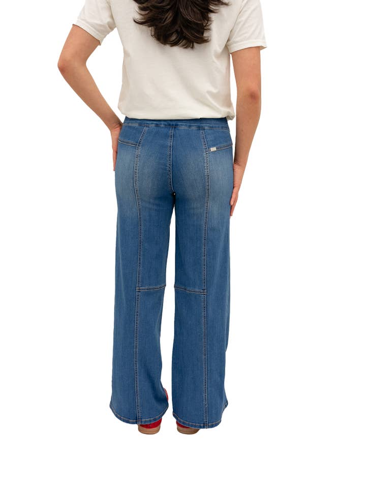 1822 Denim - Wholesale Jeans - Women's - 30" Mid-Rise Pull-On Wide Leg Jean w/Tummy Control in Brooks3