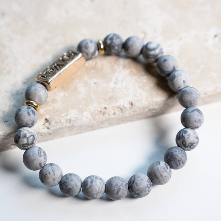 Haven - Wholesale Beaded bracelet - Customizable Earth Stone Bead Bracelet5