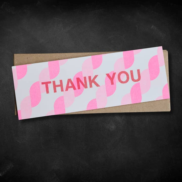 Skinny Notecard Pack Thank You - Flump for wholesale by Petra Boase Ltd (US Duties Paid!)