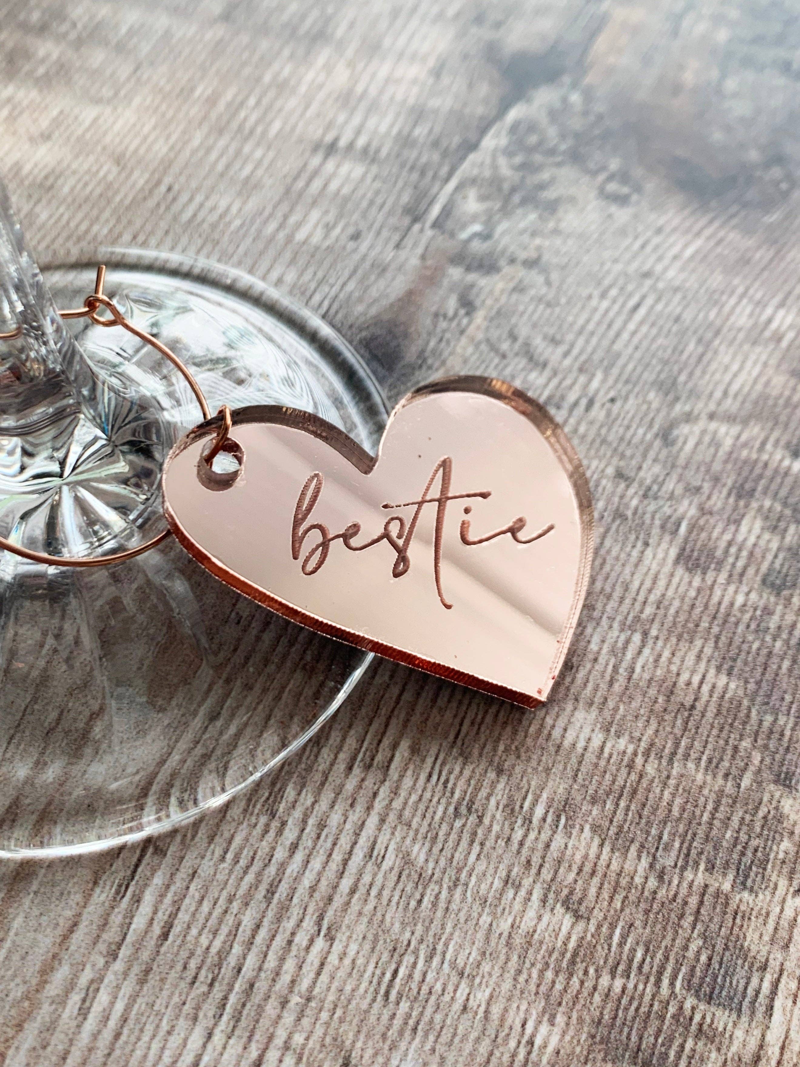 Parkin & Lewis - Wholesale Wine Charm - Valentines Day Melting Heart Wine Glass Charm3