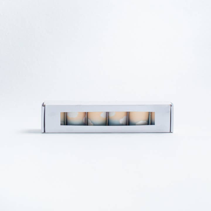 Egg Back Home USA - Wholesale Coffee/Tea Cup - Set of 6 Espresso Cups stoneware ceramic — Cloud Peach Sky Collection2