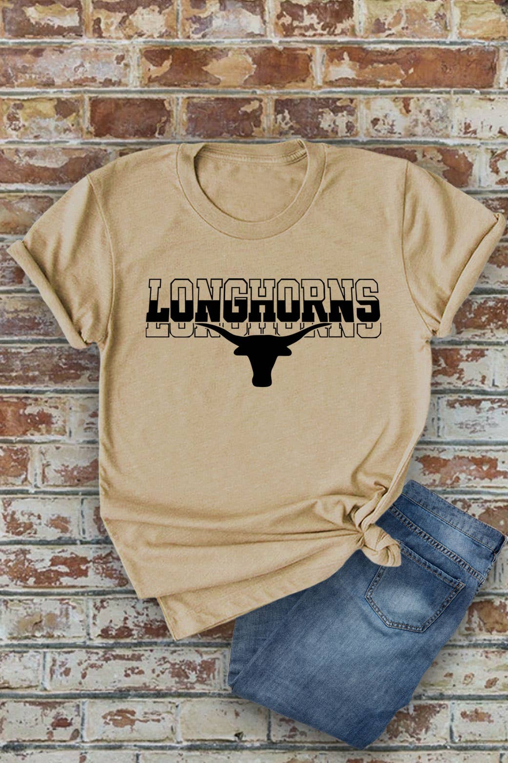 Top Avenue - Wholesale Screen Printed T-Shirt - Women's - Longhorns, Western, Rodeo, Unisex Round Neck T-Shirt4