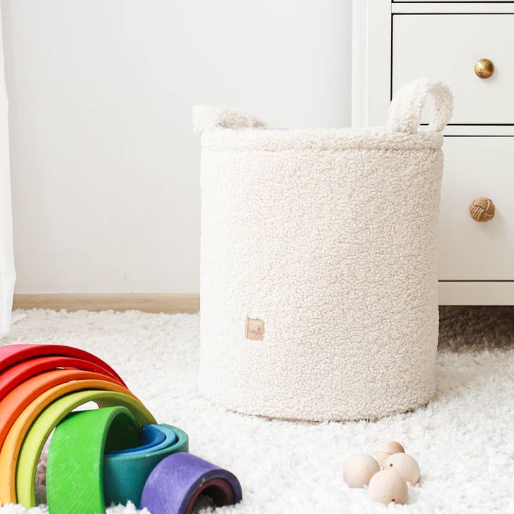 BABYLY – wholesale Toy storage box – Kids & baby – Teddy toys basket/ toys box - 2 colors boucle soft toys box