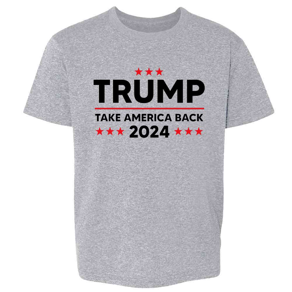 Pop Threads – Engroshandel T-shirt med serigrafitryk – til børn – Donald Trump 2024 Take America Back MAGA T-shirt til børn og unge6