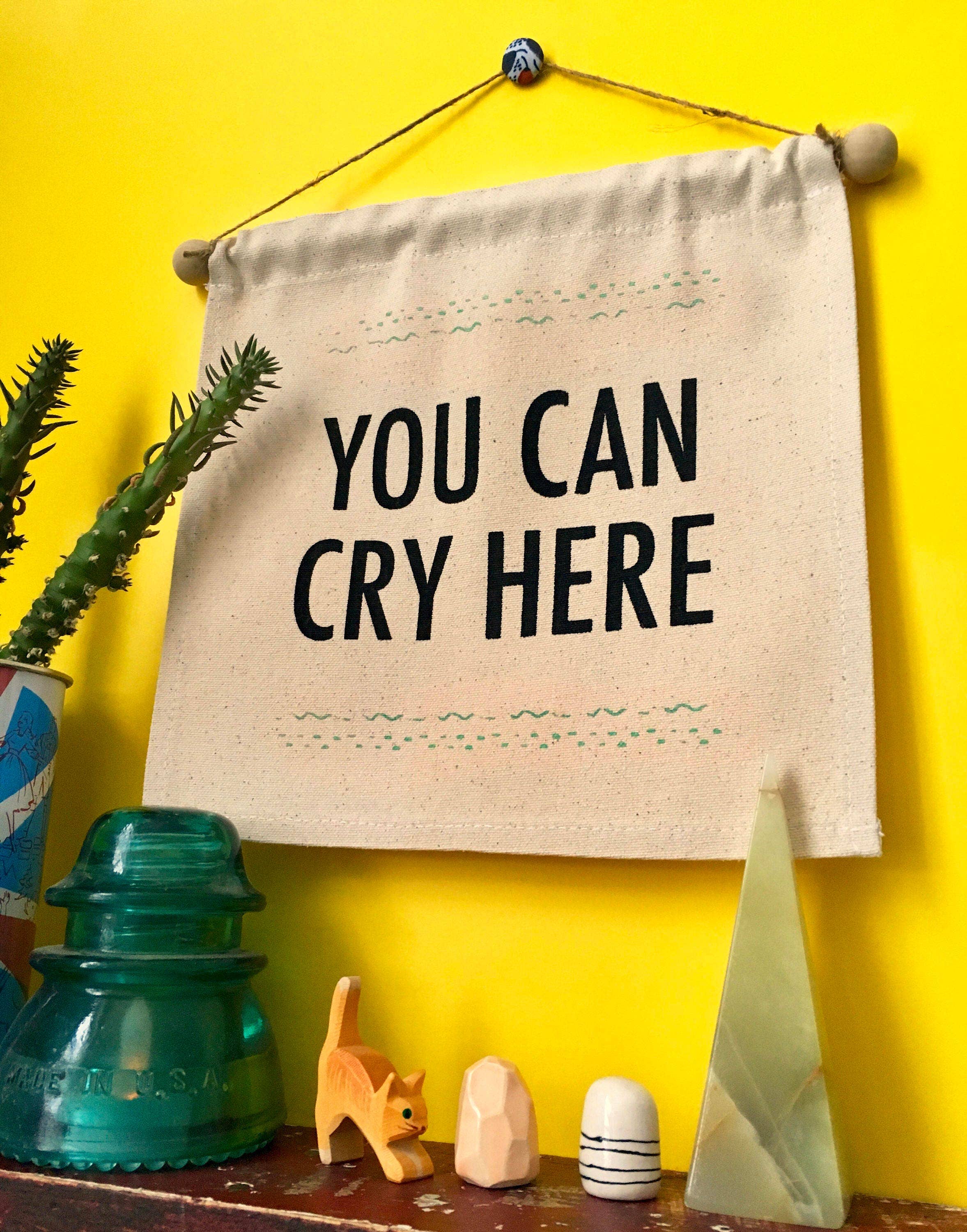 MBMB - Wholesale Banner - You Can Cry Here- Small Wall Banner1