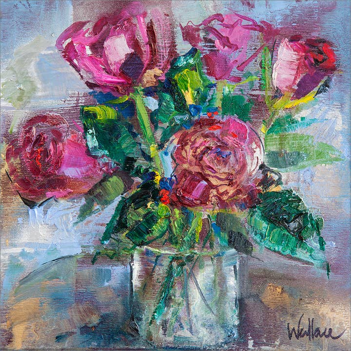 Darcey Bussell Roses - Giclée Print for wholesale by The Laura Wallace Collection