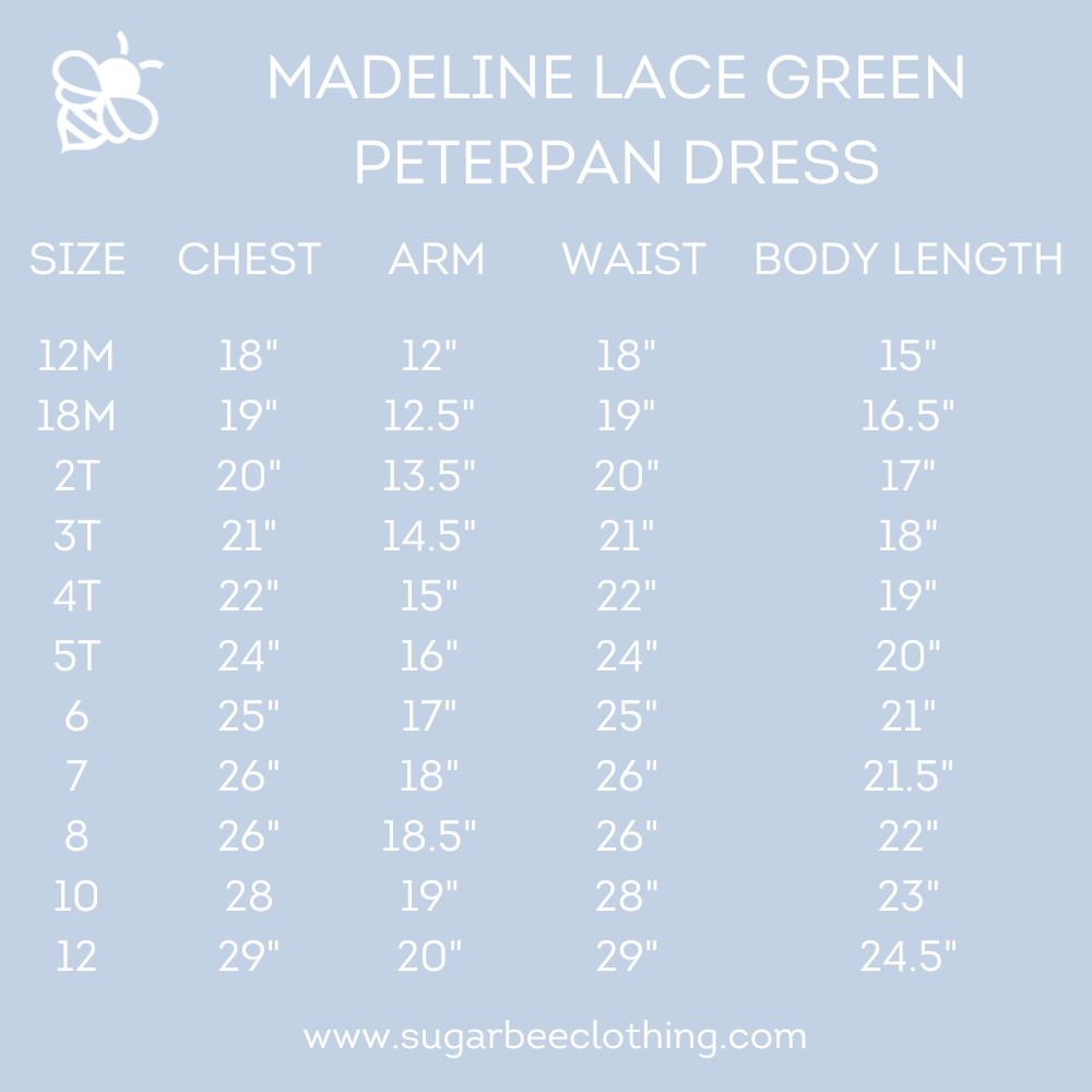 Sugar Bee Clothing – wholesale Dress – Kids – Madeline Lace Peter Pan Dress - Emerald5