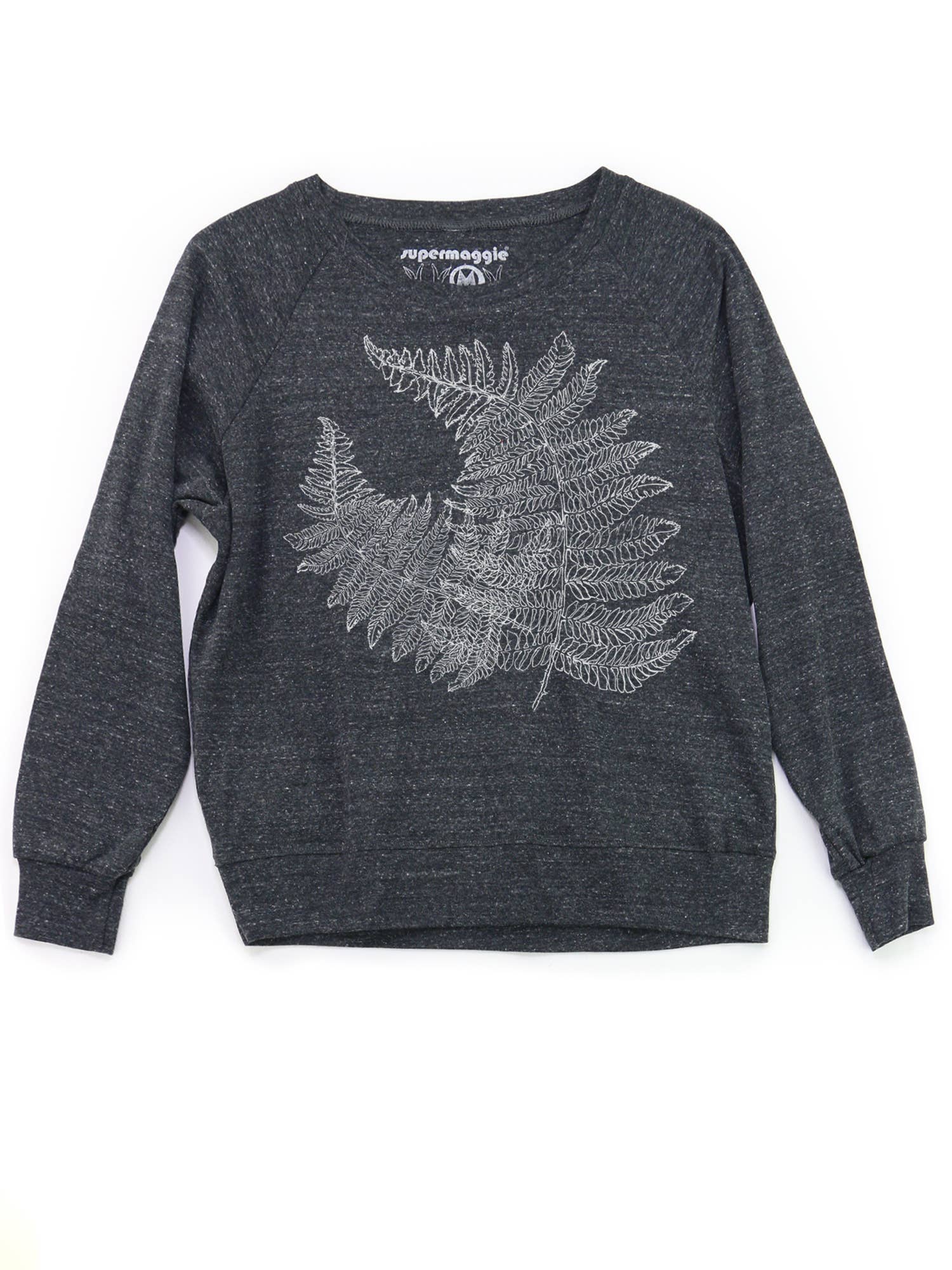 Supermaggie @ Faire - Wholesale Graphic Sweatshirt - Women's - Ferns Pia Tri Blend Pullover0