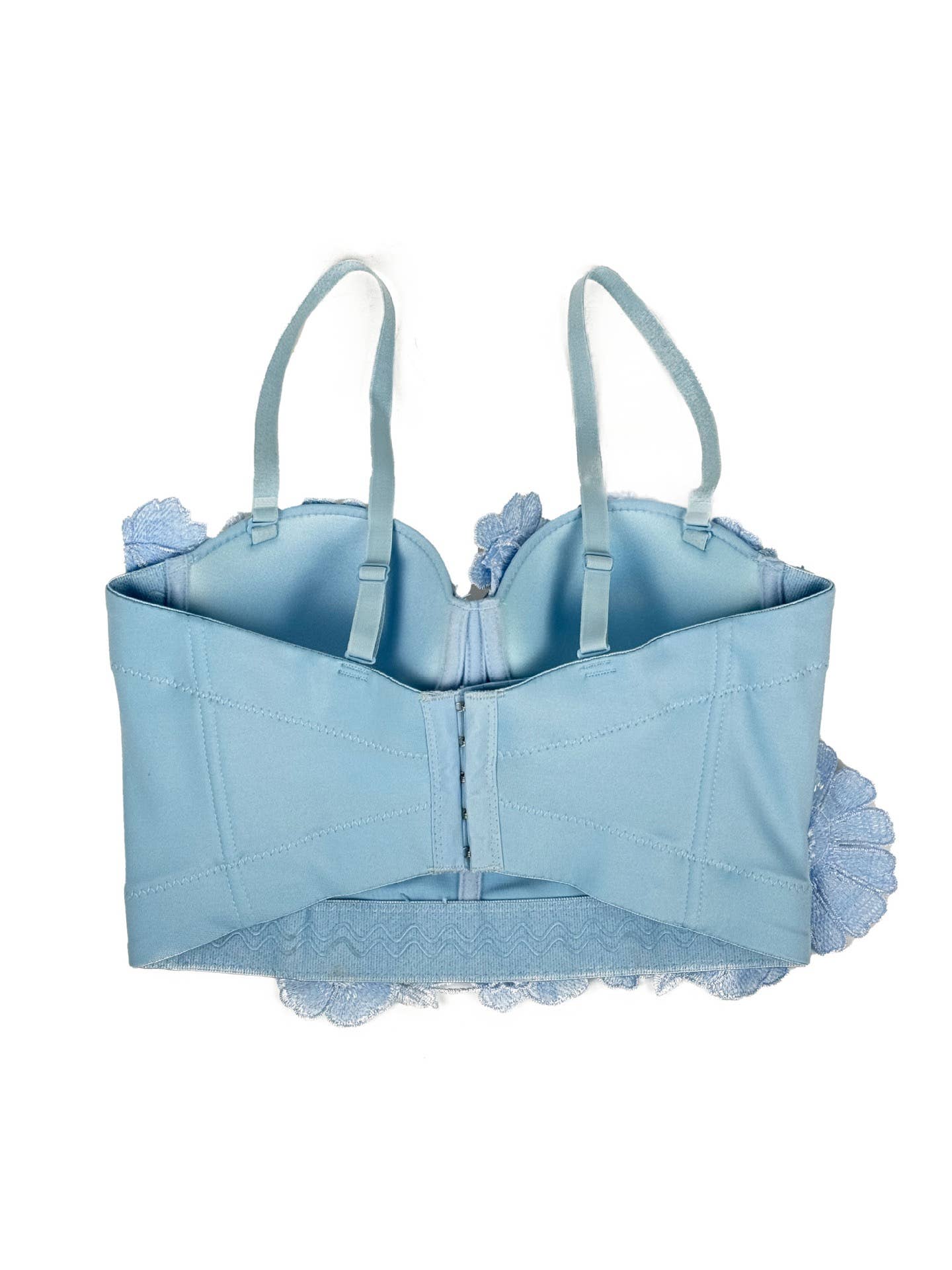 Productseeker – Großhandel Korsett – Damen – 29Y Dreidimensionales Florales Diamant-Trägertop mit Hosenträger1