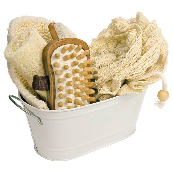 Spa gift set in bathtub, natural sustainable eco for wholesale by Croll & Denecke