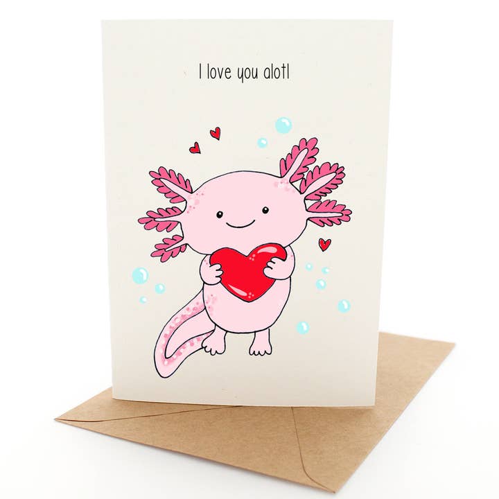 Punny Axolotl for wholesale by Pleasant Tree