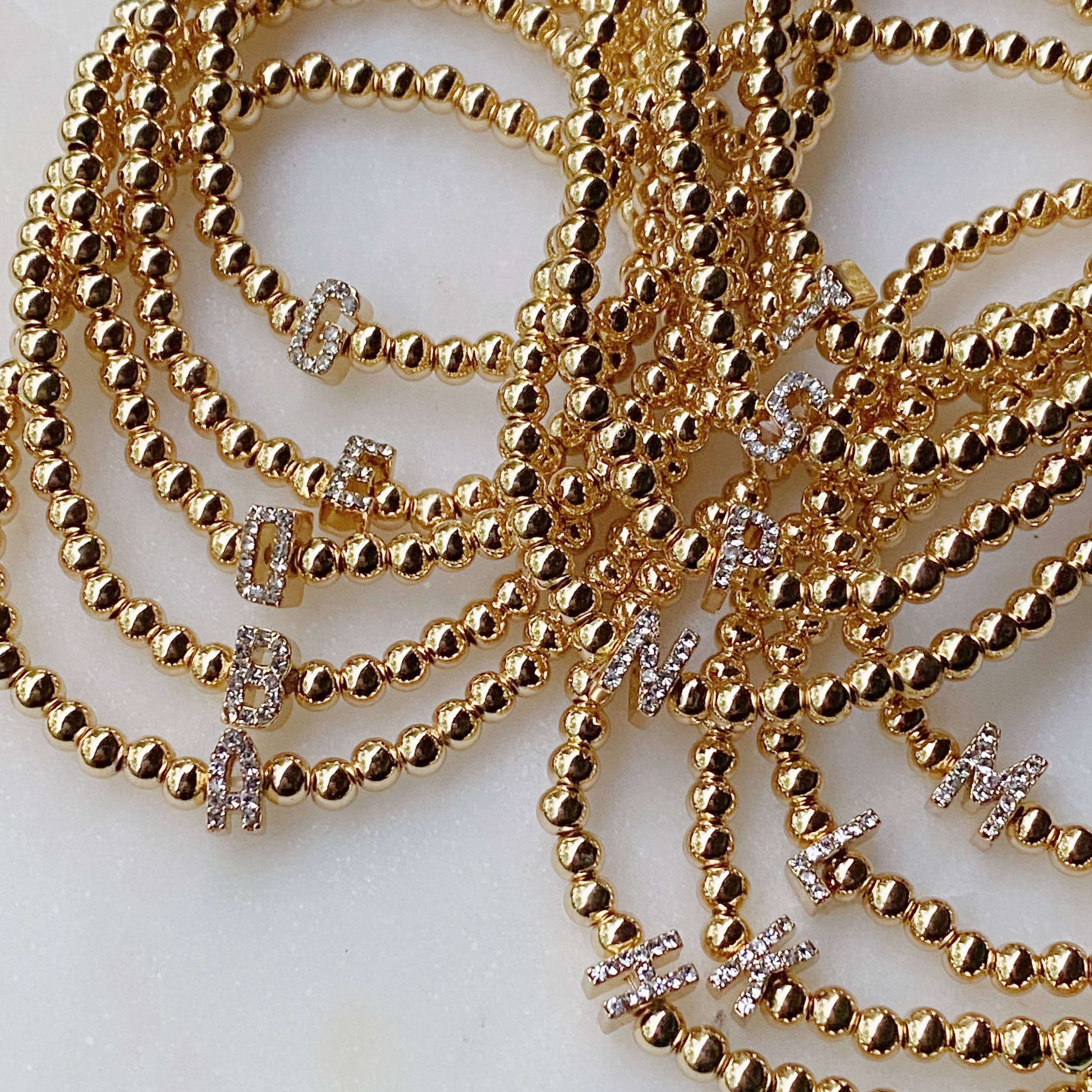 Ellison+Young - Wholesale Beaded Bracelet - Darcy Initial Bracelet7