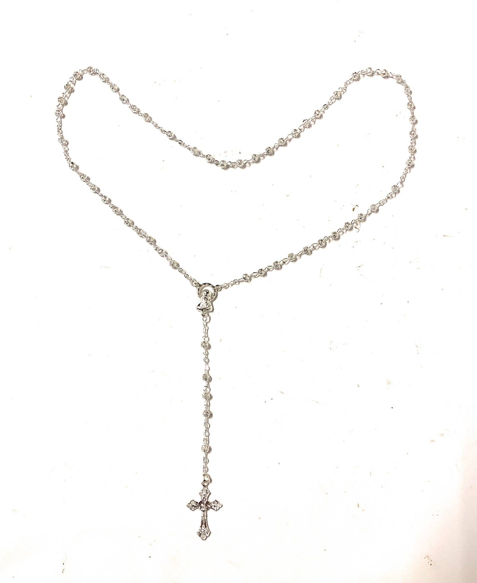 Costa Articoli Religiosi - Wholesale Prayer Beads Necklace - 4 mm silver filigree rosary2