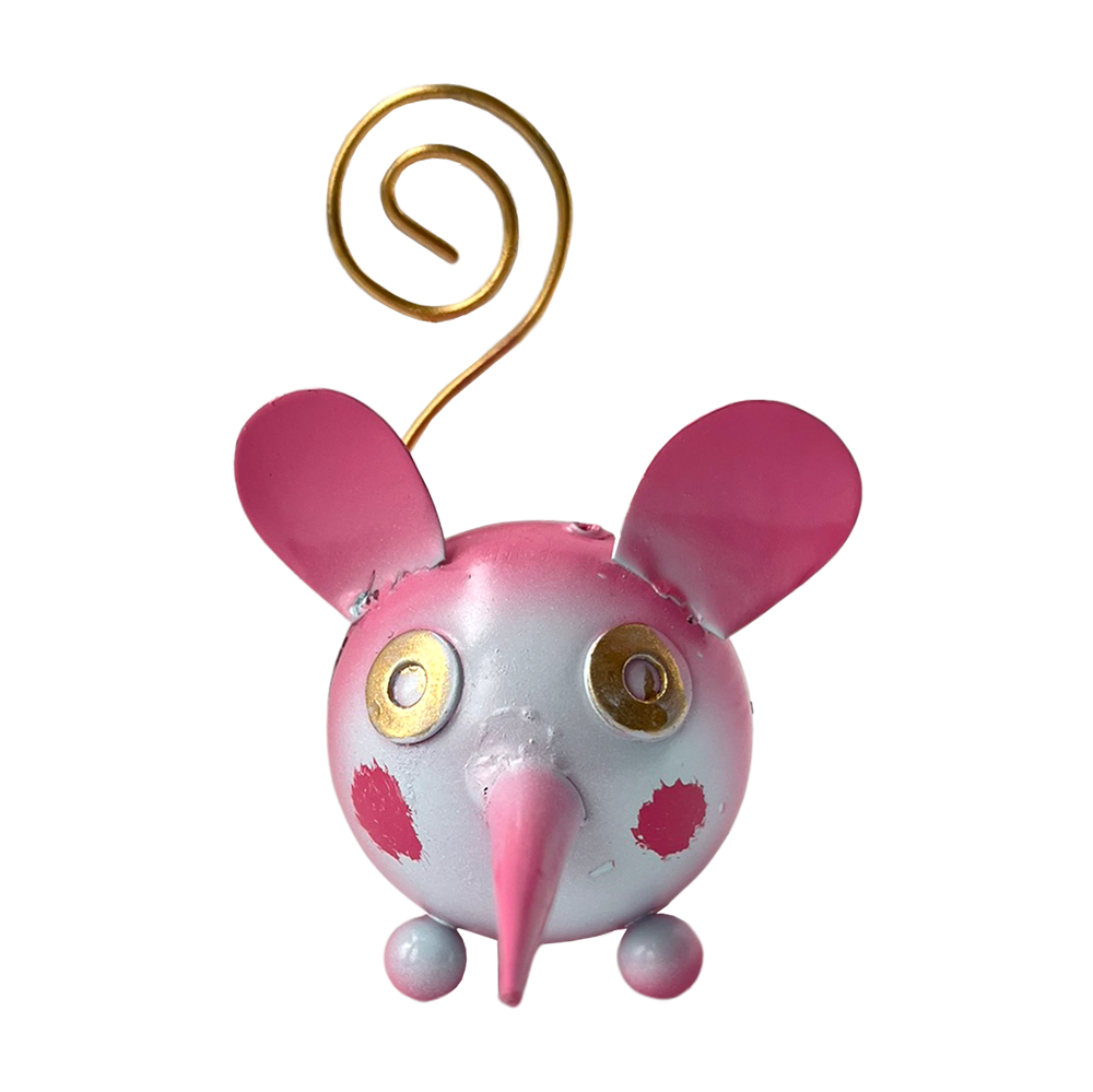 VIE - Venta al por mayor Figura decorativa - Extravagante animal de cola rizada de metal, aproximadamente 8 x 7 x 4 cm29