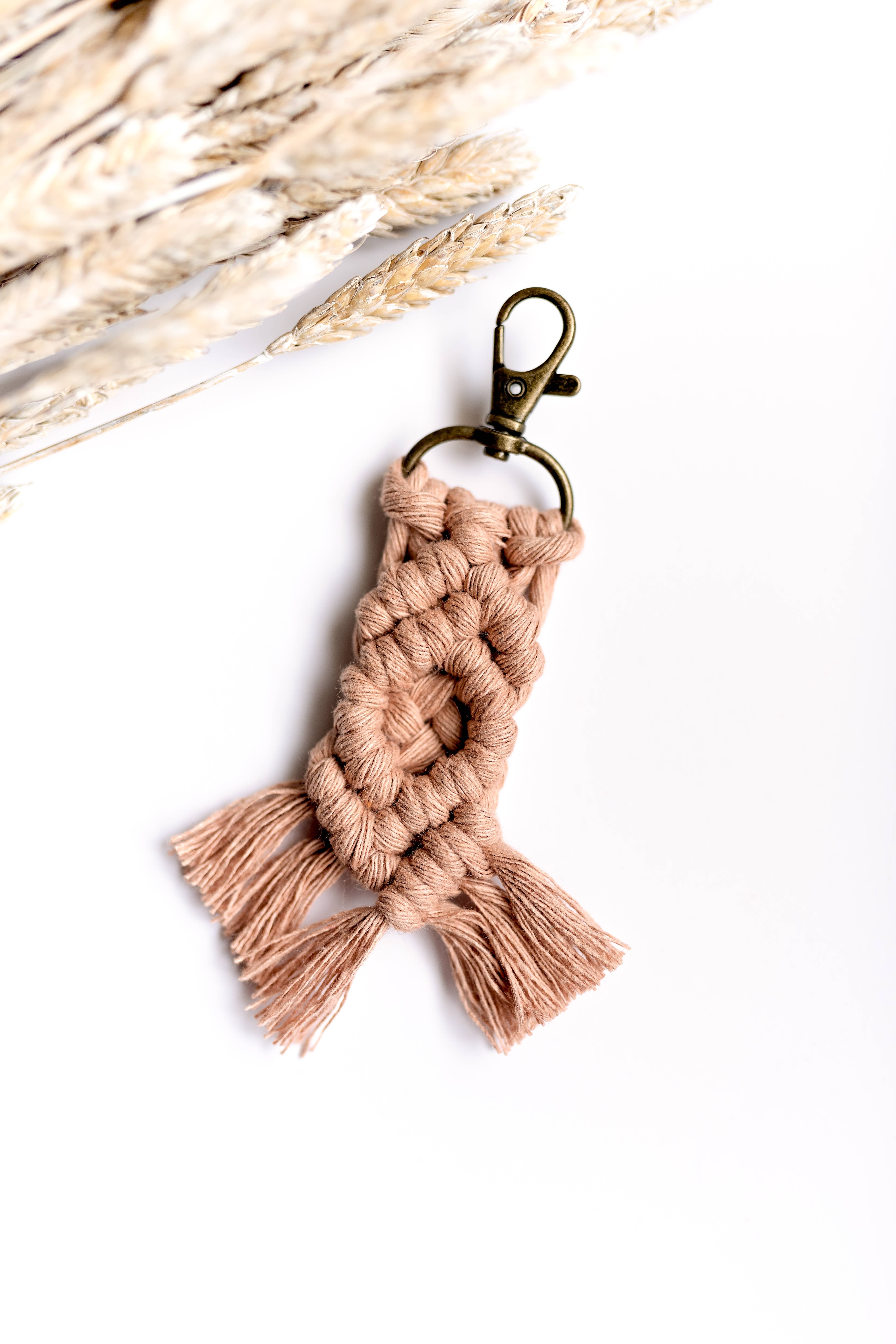 Knots & Fringe - Vente Porte-clés – femme - Porte-clés en macramé | Porte-clés Boho5